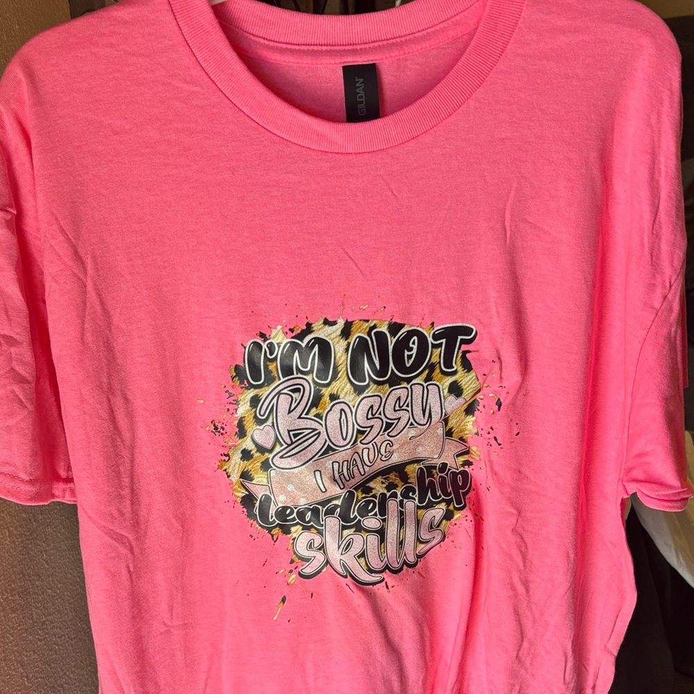 Gildan Pink Leadership Skills T-Shirt